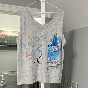Gray Disney Character Tank Top